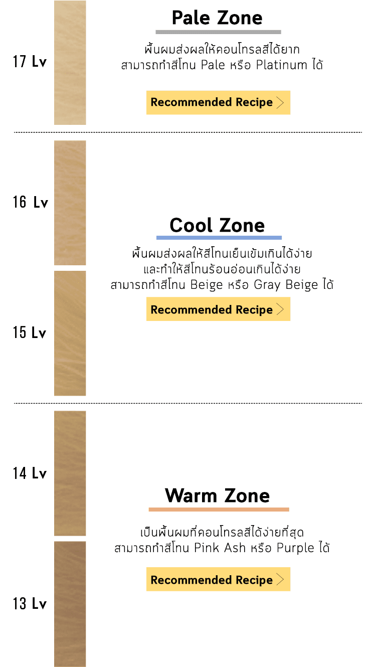 recipe แบ่งตามระดับความสว่าง