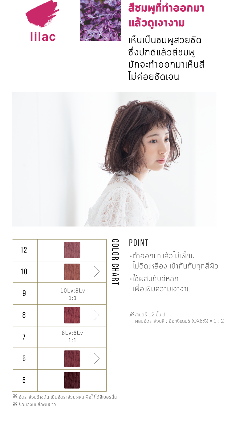 arimino color story admio สีผมสีชมพูที่ทำออกมาแล้วดูเงางาม